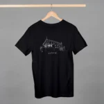 čierne unisex tričko s motívom Zvolena