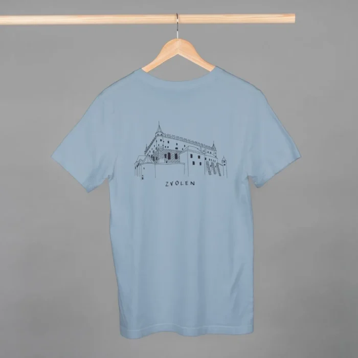 modré unisex tričko s motívom Zvolena