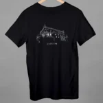 čierne unisex tričko s motívom Zvolena